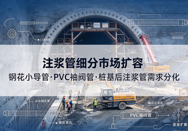 平泉注浆管细分市场扩容，隧道钢花小导管、PVC 袖阀管、桩基后注浆管需求分化